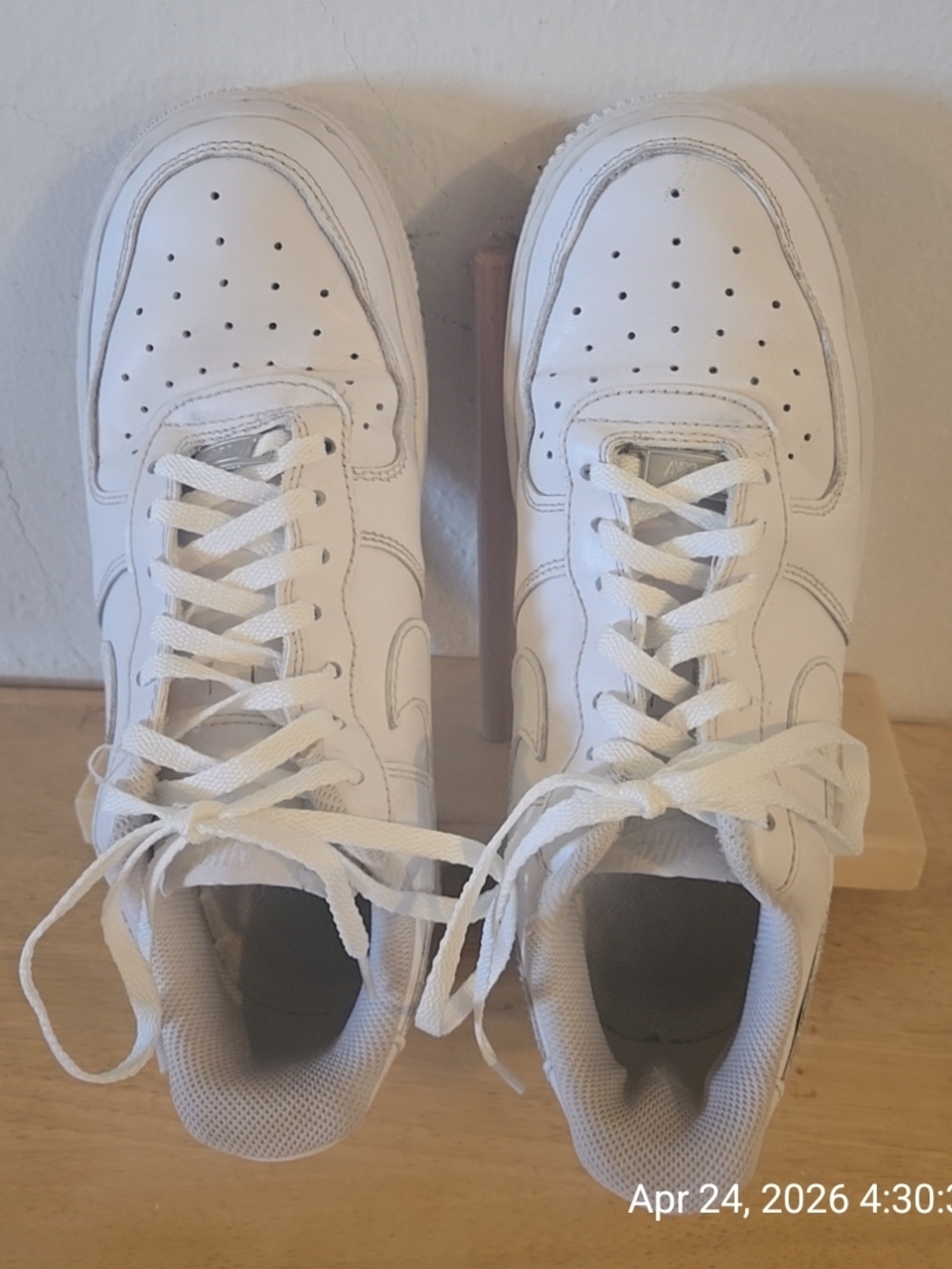 Nike White Women's Lace-Up Sneakers